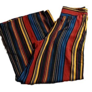Band of Gypsies Wide Leg Pull On Pant BOHO Beach Festival Artzy Sz M Bell Bottom